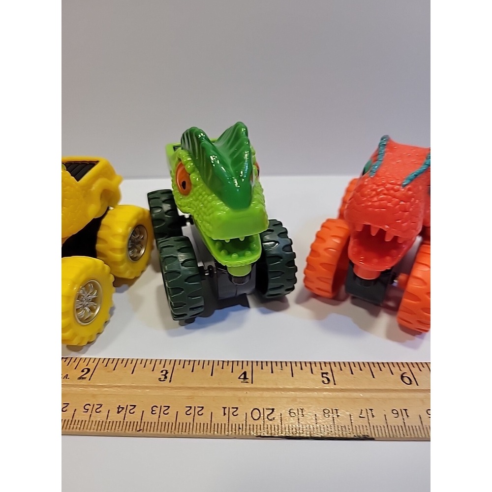 Lot Of 3 Dinosaur Monster Truck Toy Car - Picture 4 of 6